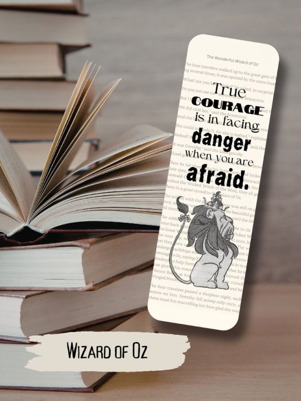Wizard of Oz  Bookish Book Page Bookmark